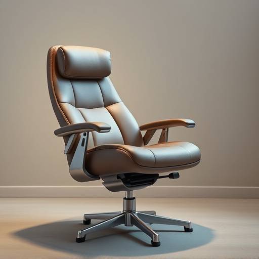 Poltrona giratória confortável com design ergonômico